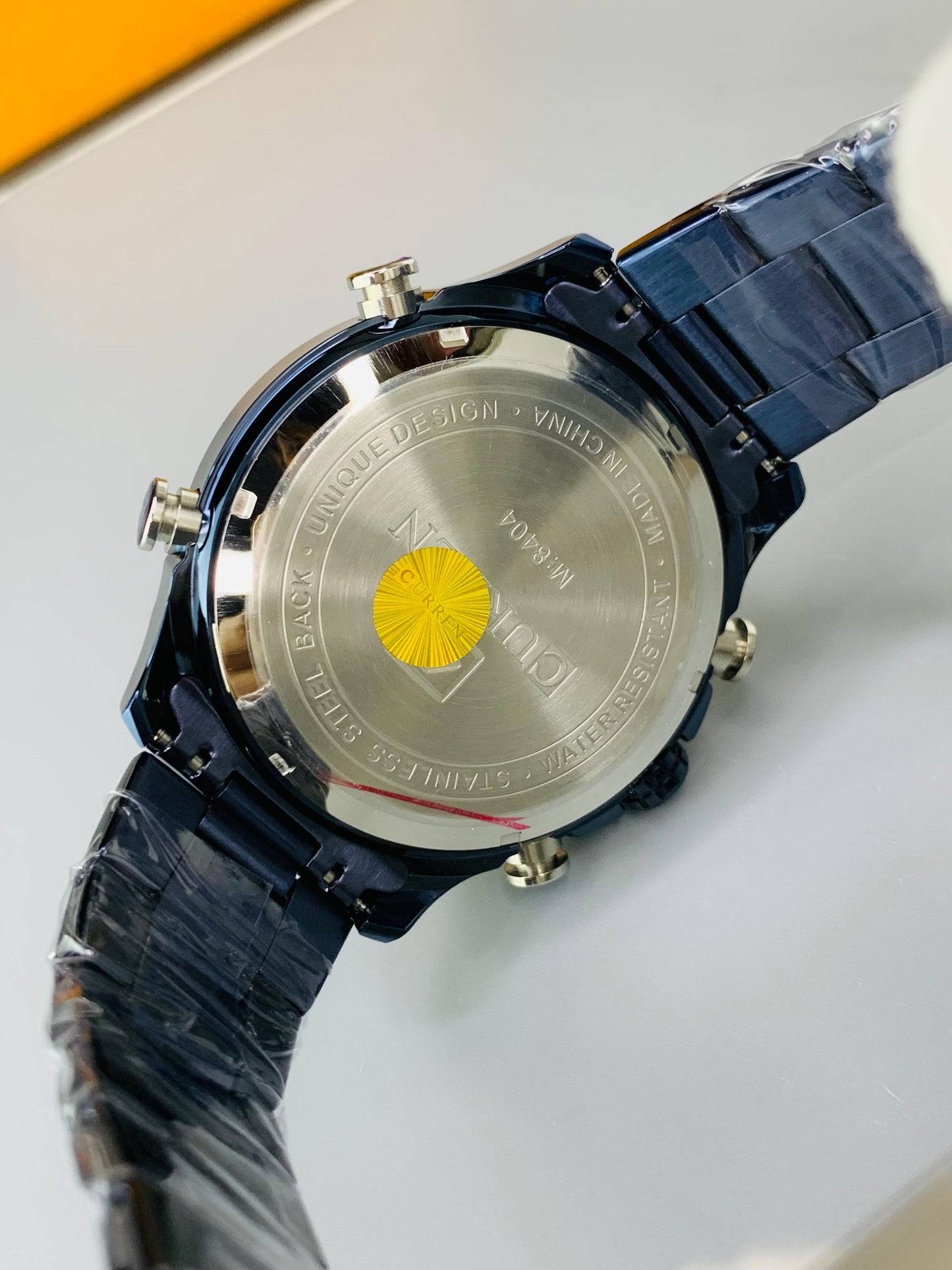 CURREN 8404 - Dual Time Analog And Digital Display Watch For Men's