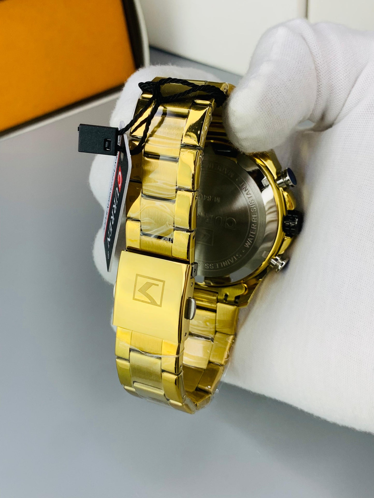 CURREN 8404 - Dual Time Analog And Digital Display Watch For Men's