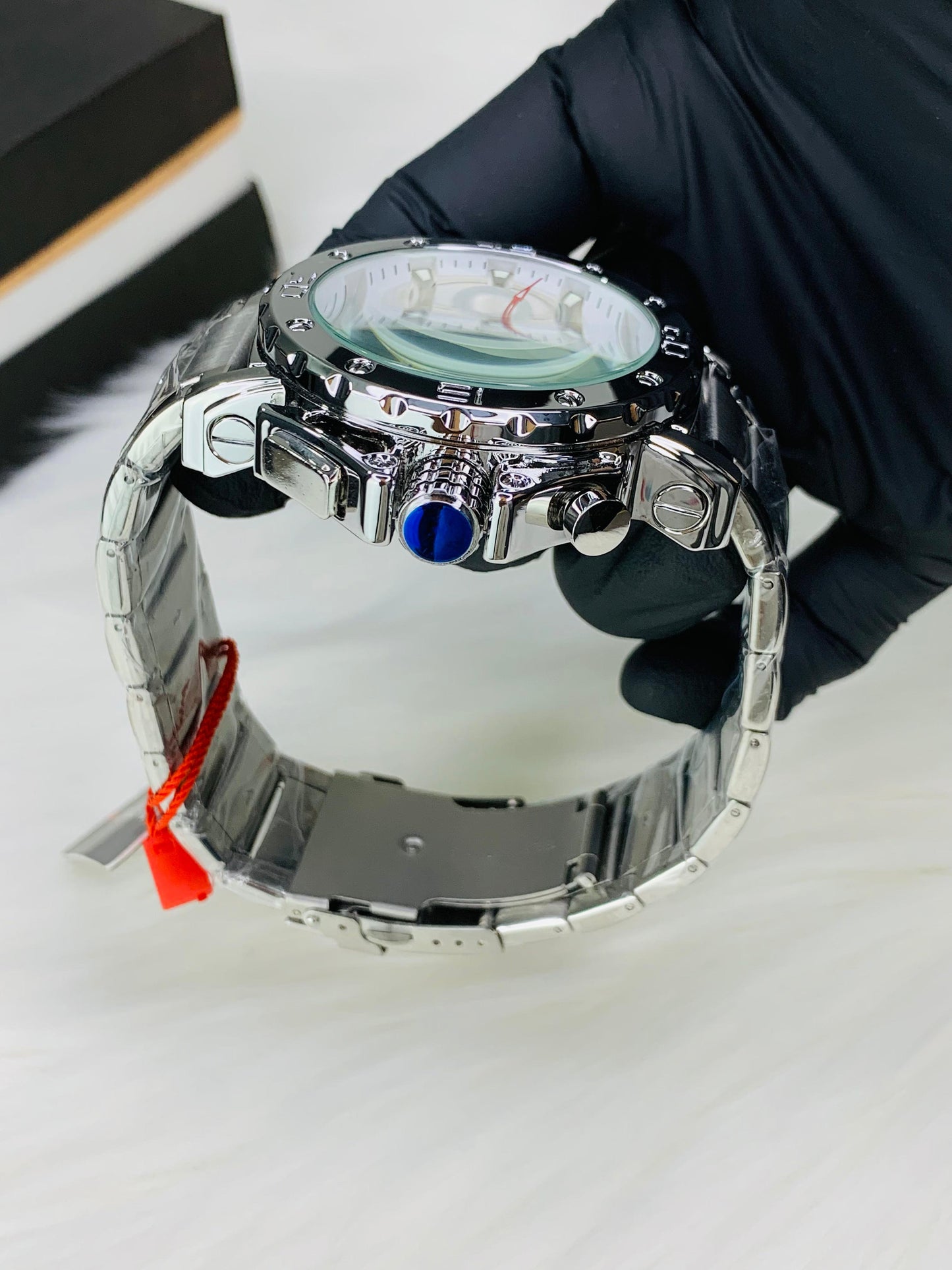 SKMEI 9344 - Big Dail Heavy Weight Chronograph Working Stainless Steel Chain Watch For Men's