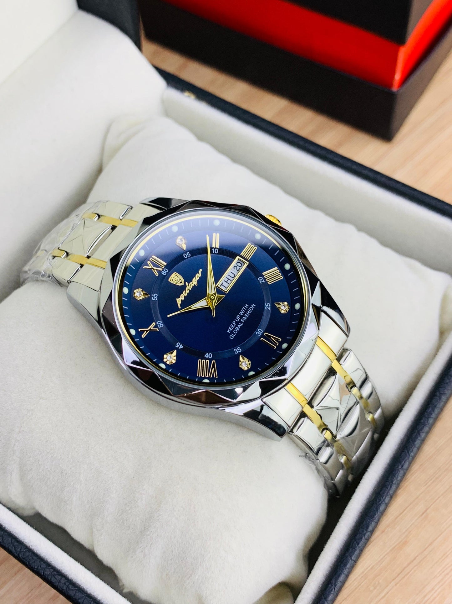 POEDGAR 615 - Most Demanding Day Date Watch For Men's