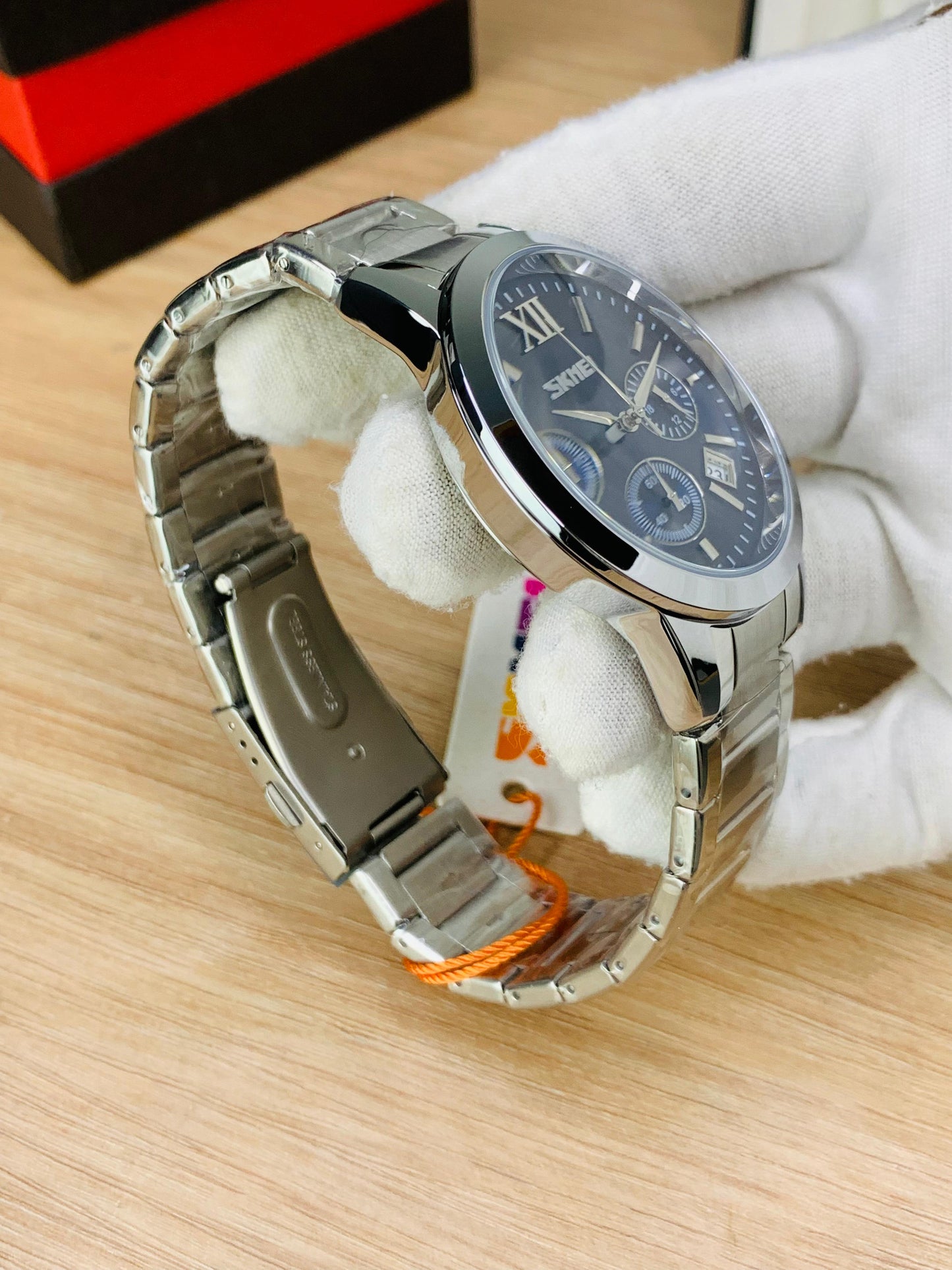 SKMEI 9097 - Stainless Steel Chronograph Working Watch For Men's