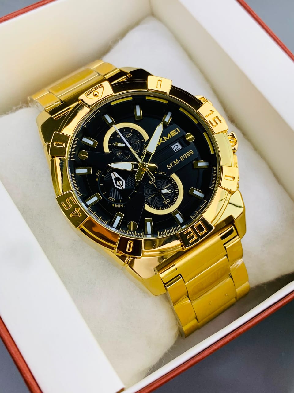 SKMEI 2399 - Chronograph Working Stainless Steel Watch For Men's
