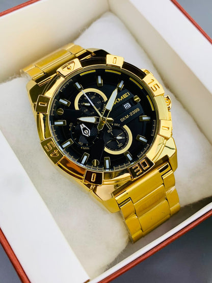 SKMEI 2399 - Chronograph Working Stainless Steel Watch For Men's