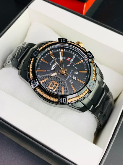 NAVIFORCE 9117 - Casual Stainless Steel Chain Watch For Men's