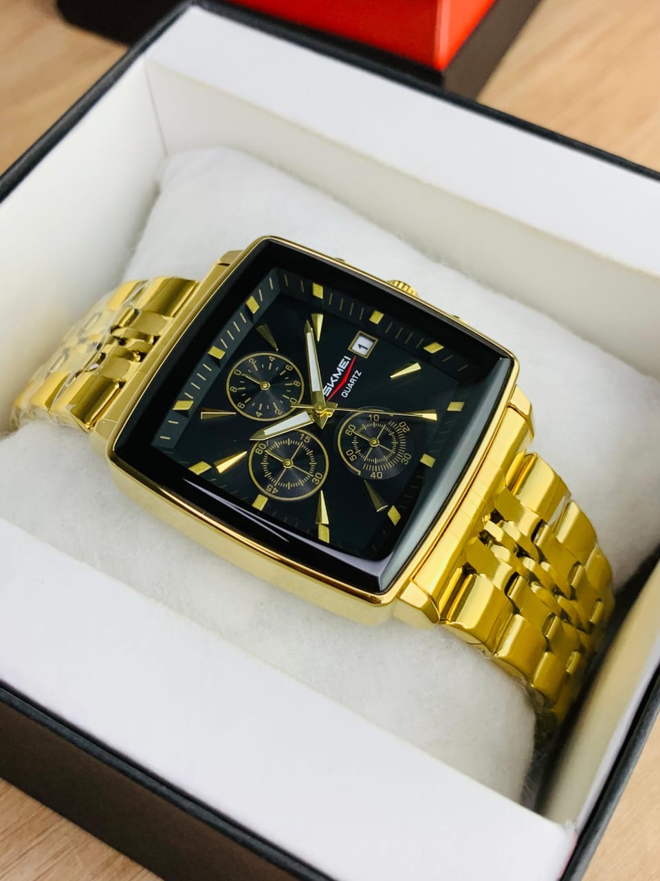 SKMEI 2434 - Square Shape Chronograph Working Watch For Men's