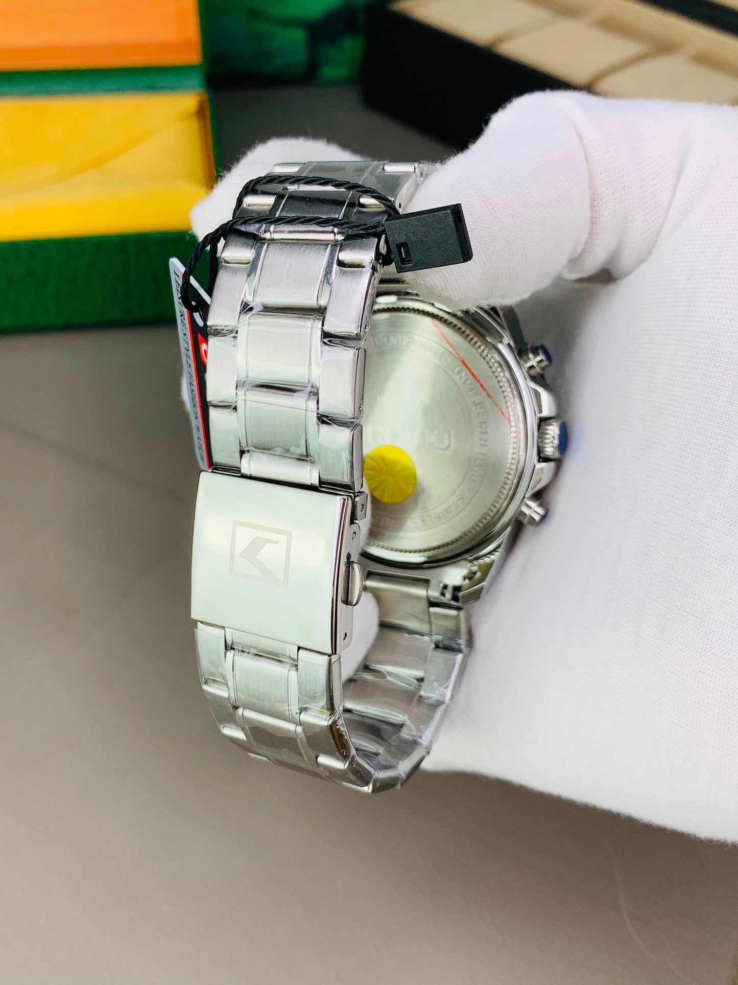 CURREN 8360 - Chronograph Working Stainless Steel Watch For Men's