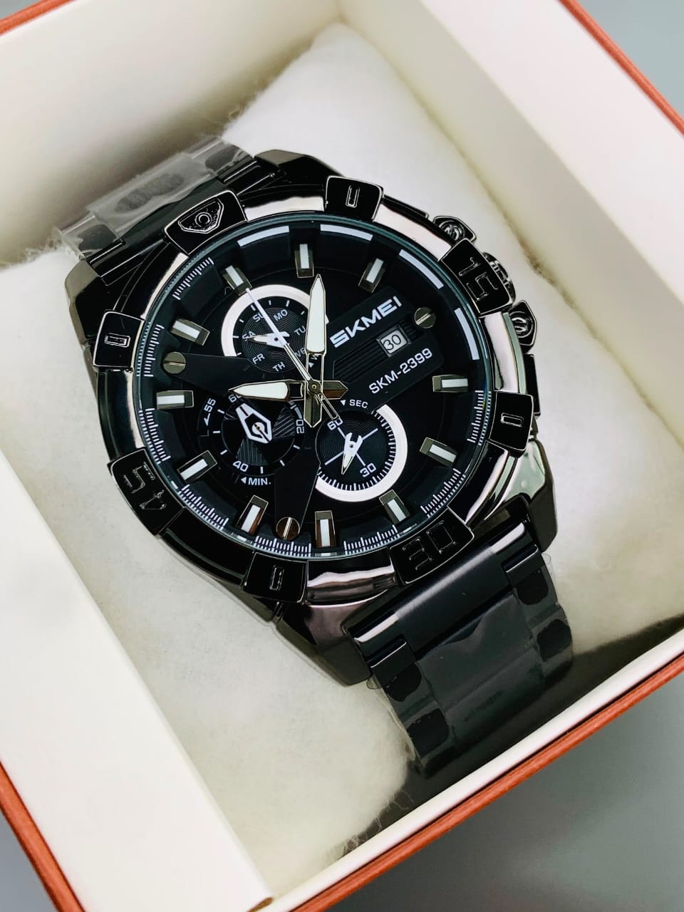SKMEI 2399 - Chronograph Working Stainless Steel Watch For Men's