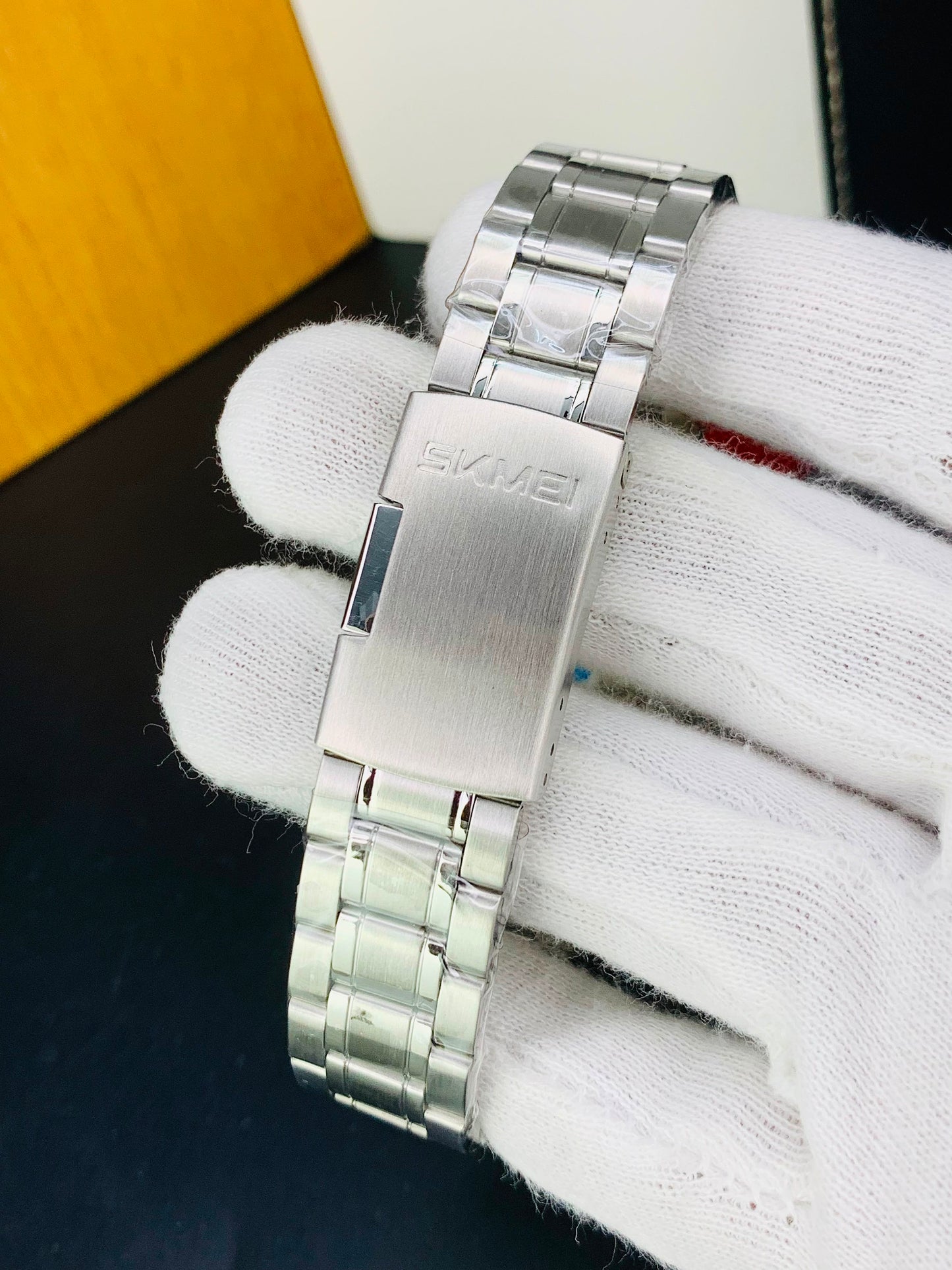SKMEI 2445 - Dual Time Stainless Steel Chain Watch For Men's