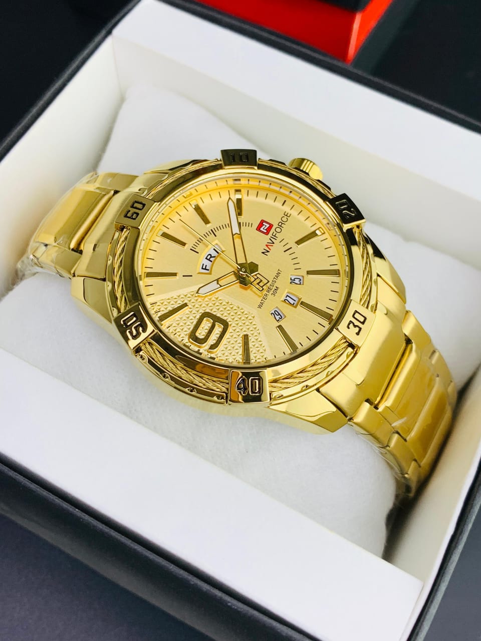 NAVIFORCE 9117 - Casual Stainless Steel Chain Watch For Men's