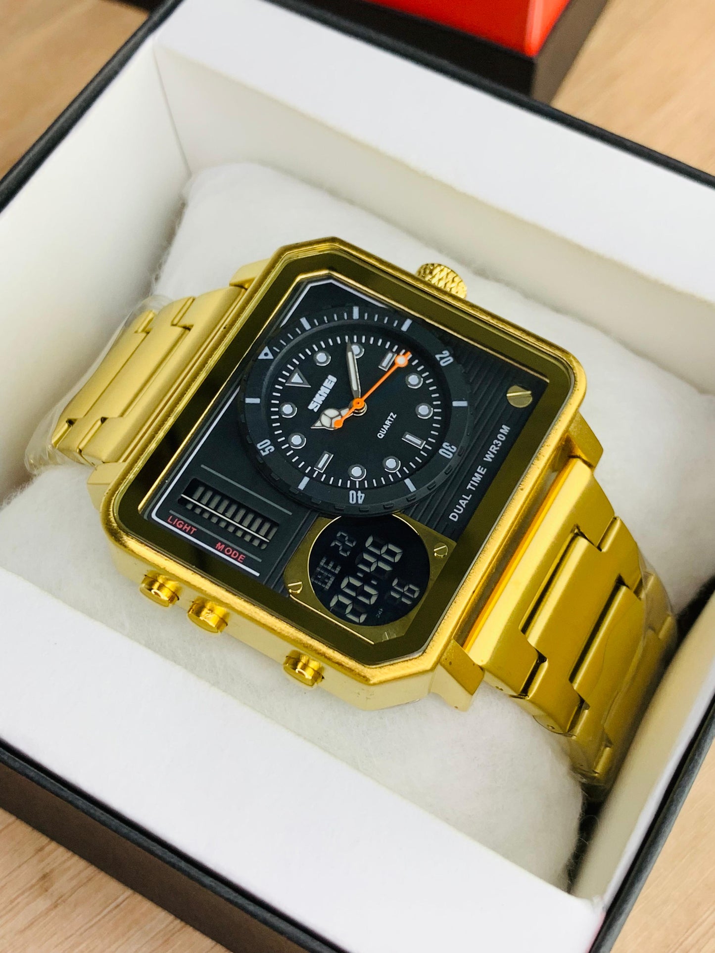 SKMEI 2025 - Dual Time Stainless Steel Watch For Men's