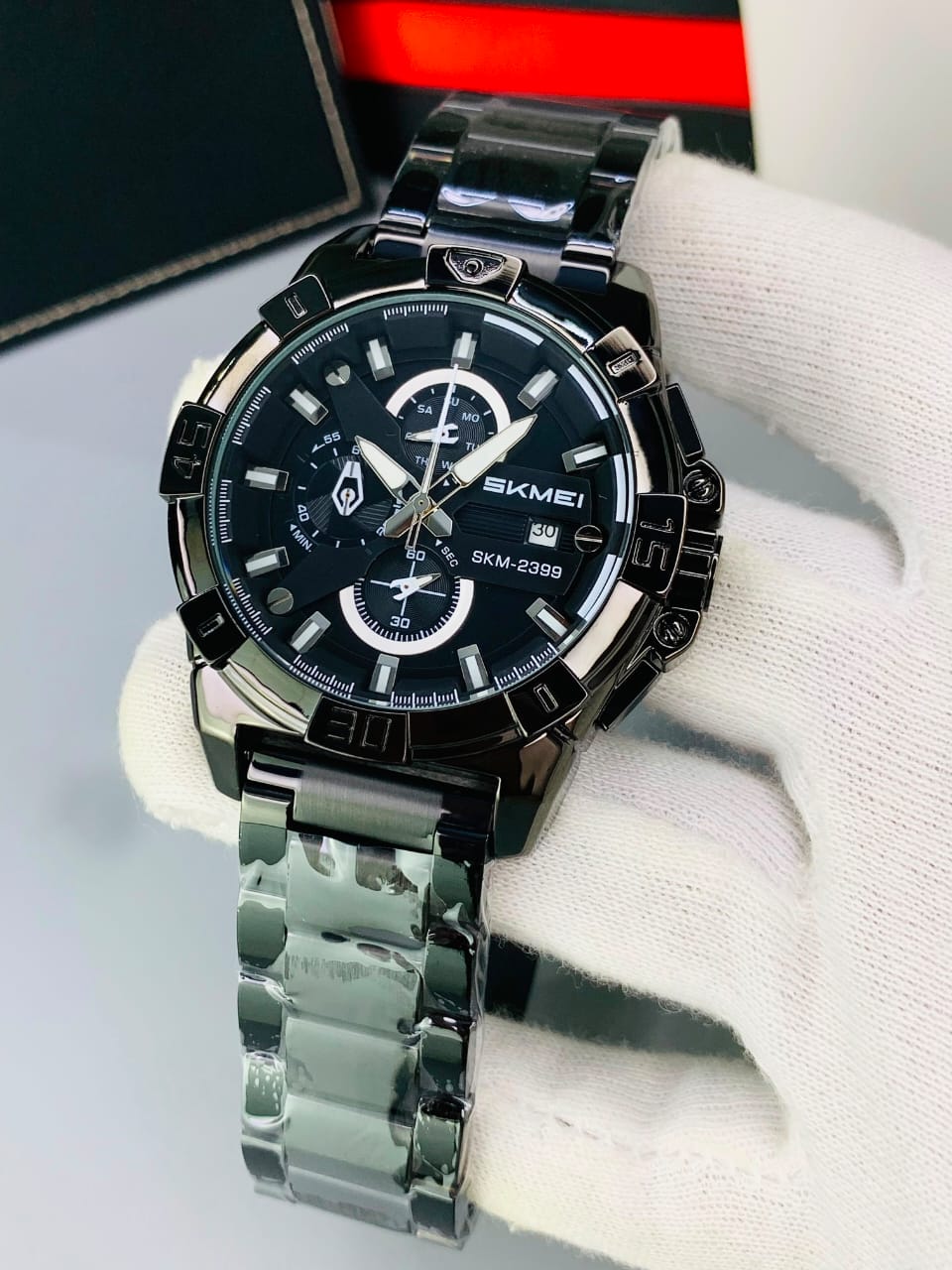 SKMEI 2399 - Chronograph Working Stainless Steel Watch For Men's