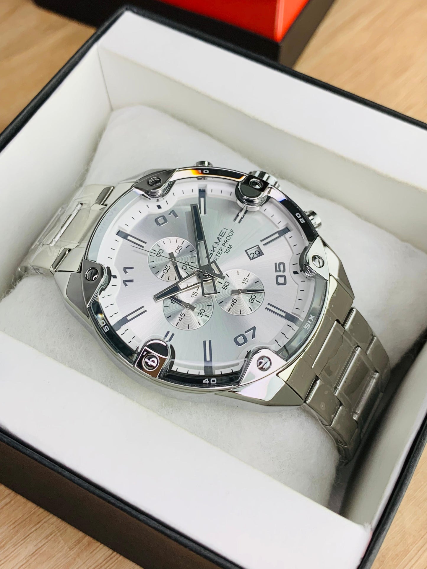 SKMEI 9387 - Unique Design Chronograph Working Watch For Men