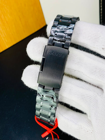 SKMEI 2445 - Dual Time Stainless Steel Chain Watch For Men's