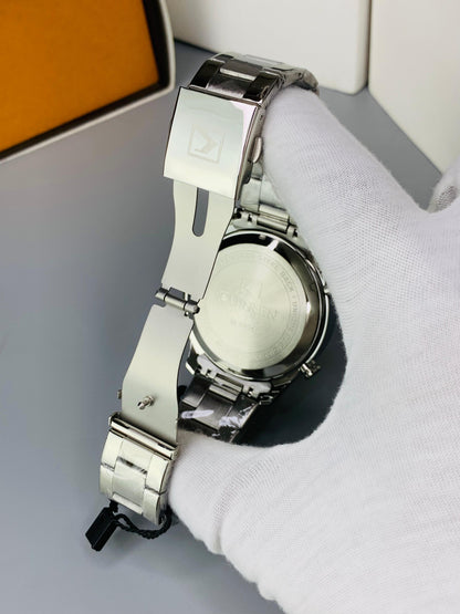 CURREN 8404 - Dual Time Analog And Digital Display Watch For Men's