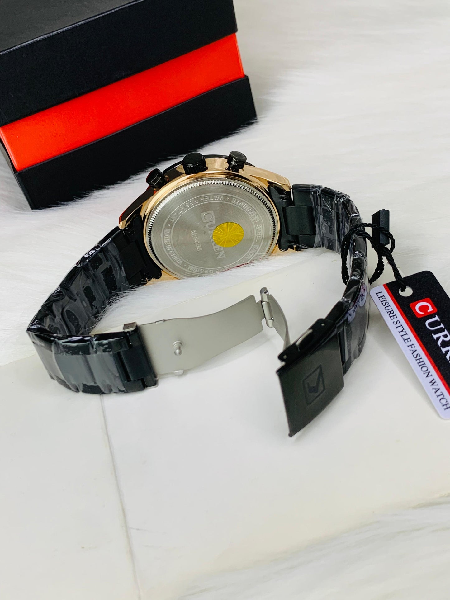 CURREN 8355 - Stainless Steel Chronograph Working Watch For Men's