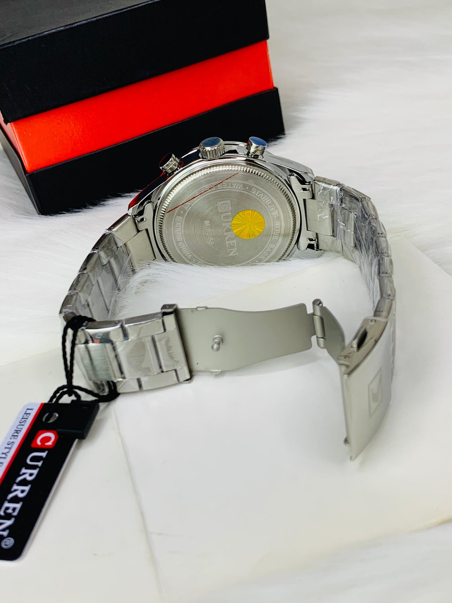 CURREN 8355 - Stainless Steel Chronograph Working Watch For Men's