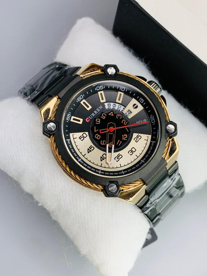 CURREN 8345 - Casual Stainless Steel Watch For Men's