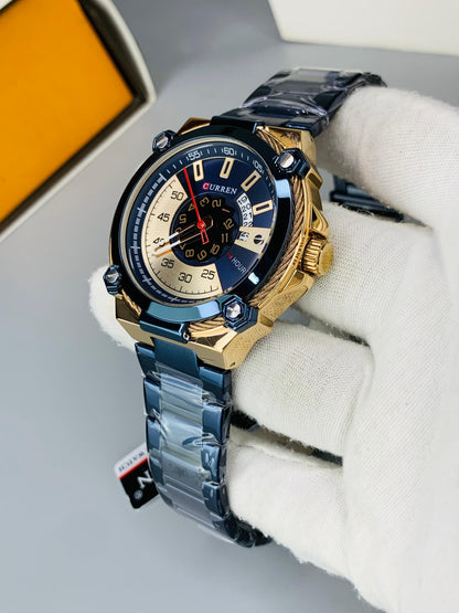 CURREN 8345 - Casual Stainless Steel Watch For Men's