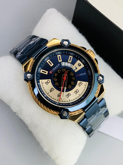 CURREN 8345 - Casual Stainless Steel Watch For Men's