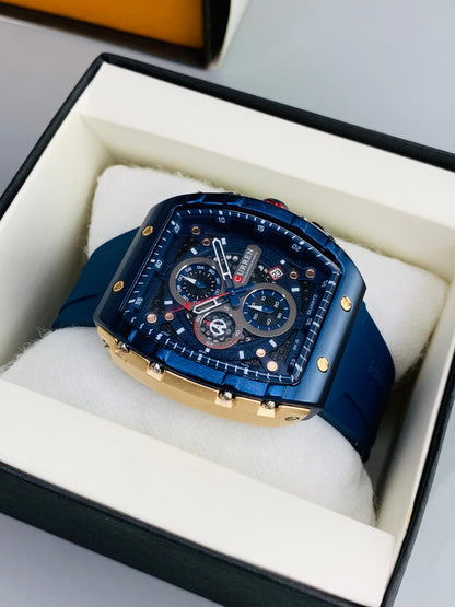 CURREN 8442 - Rubber Strap Chronograph Working Watch For Men's