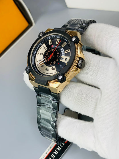 CURREN 8345 - Casual Stainless Steel Watch For Men's