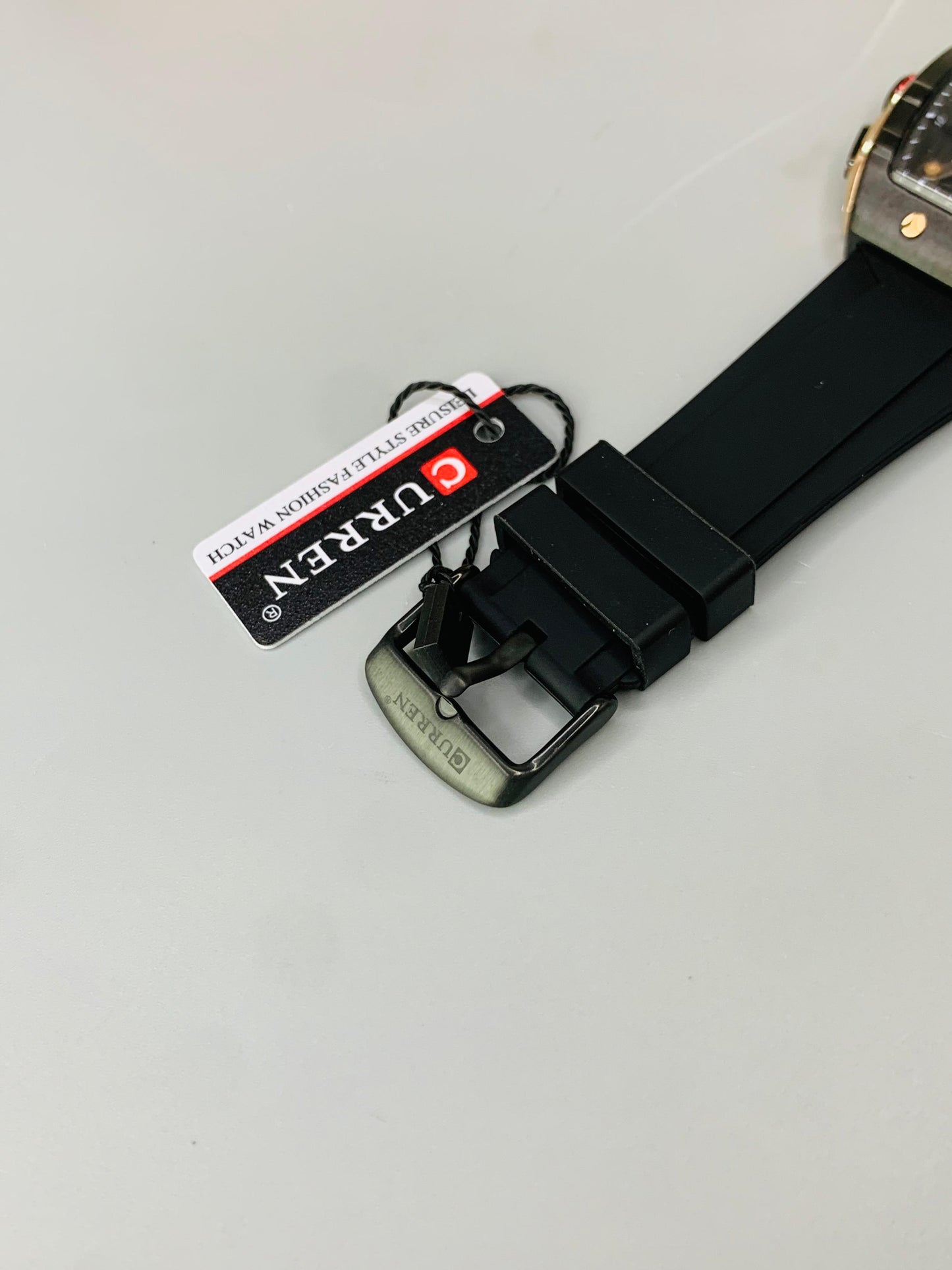 CURREN 8442 - Rubber Strap Chronograph Working Watch For Men's