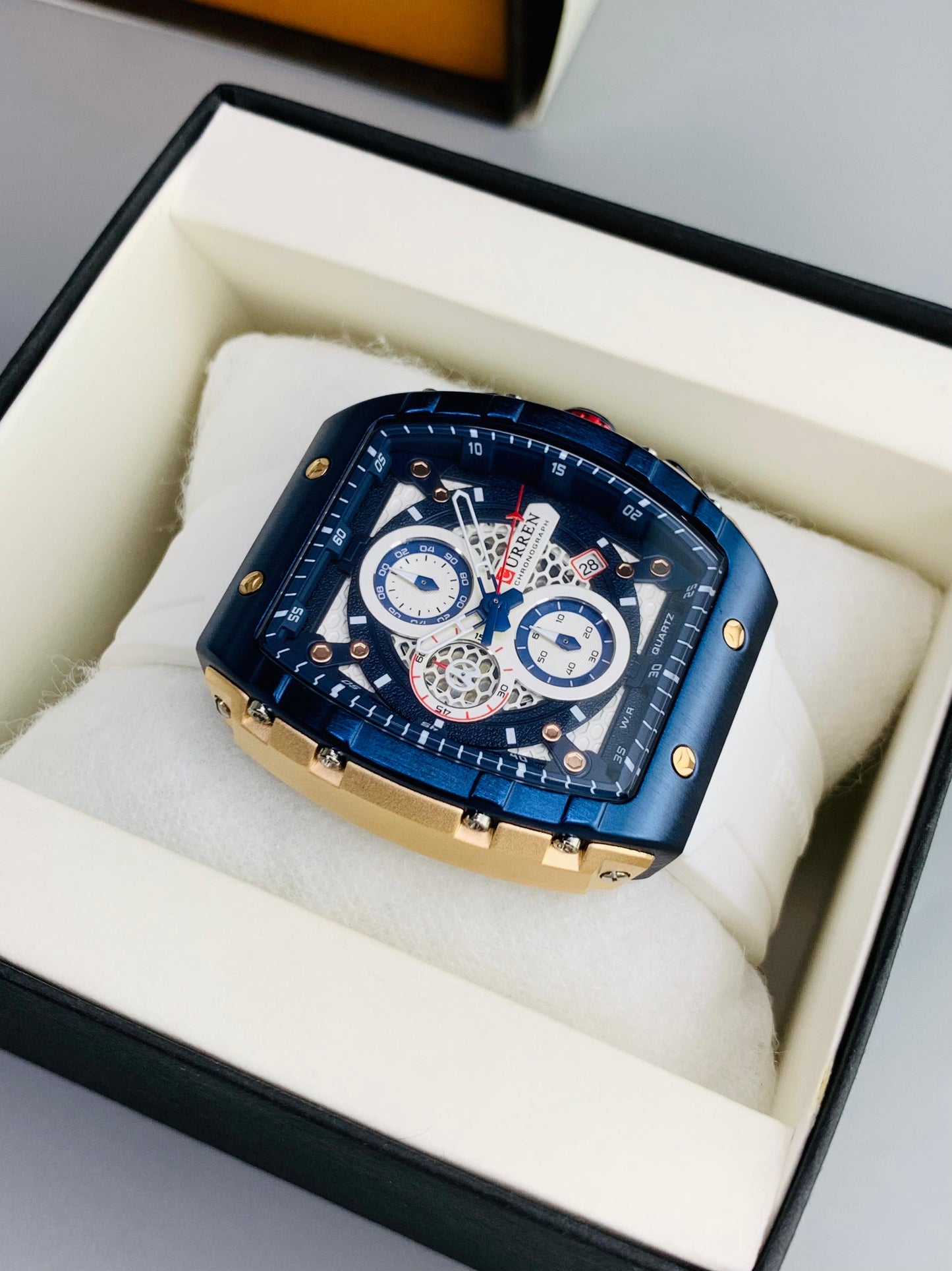 CURREN 8442 - Rubber Strap Chronograph Working Watch For Men's