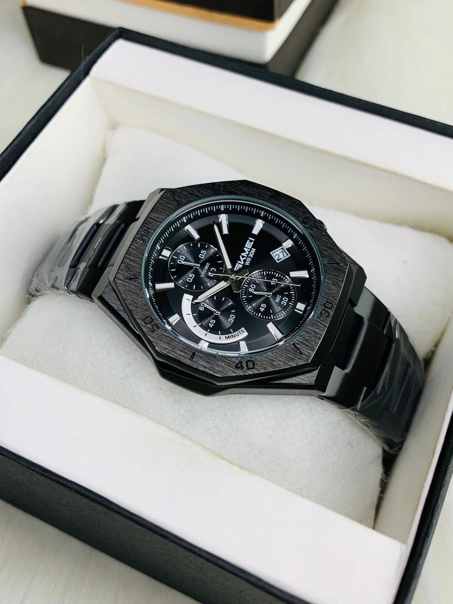 SKMEI 2452 - New Design Chronograph Working Stainless Steel Watch For Men's