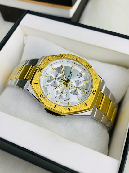 SKMEI 2452 - New Design Chronograph Working Stainless Steel Watch For Men's