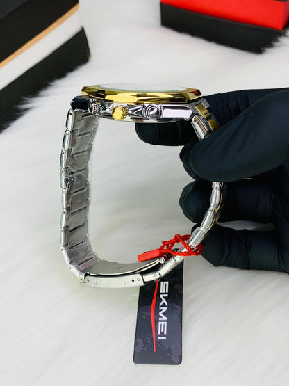 SKMEI 2452 - New Design Chronograph Working Stainless Steel Watch For Men's