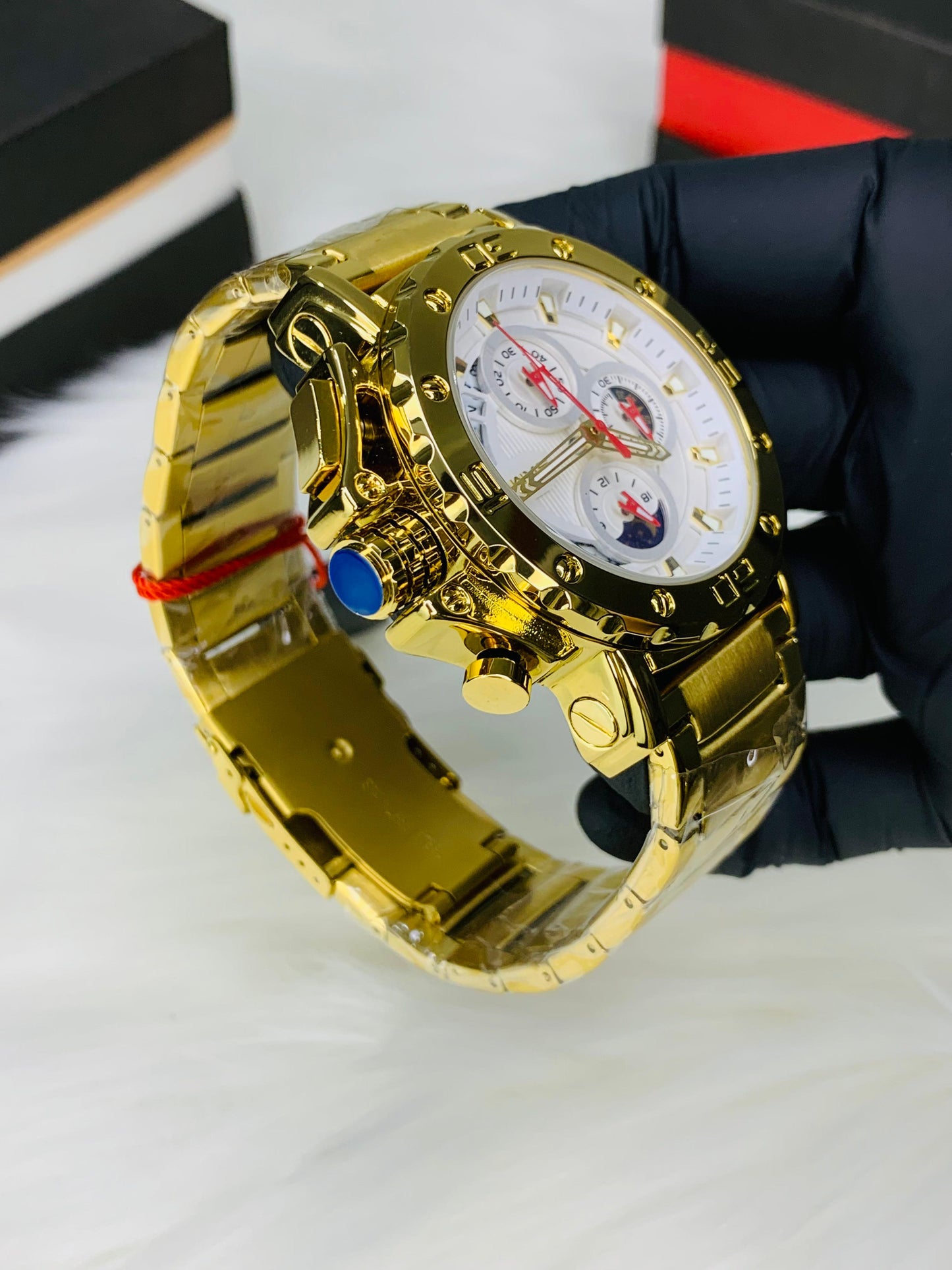 SKMEI  9344 - Big Dail Heavy Weight Chronograph Working Stainless Steel Chain Watch For Men's