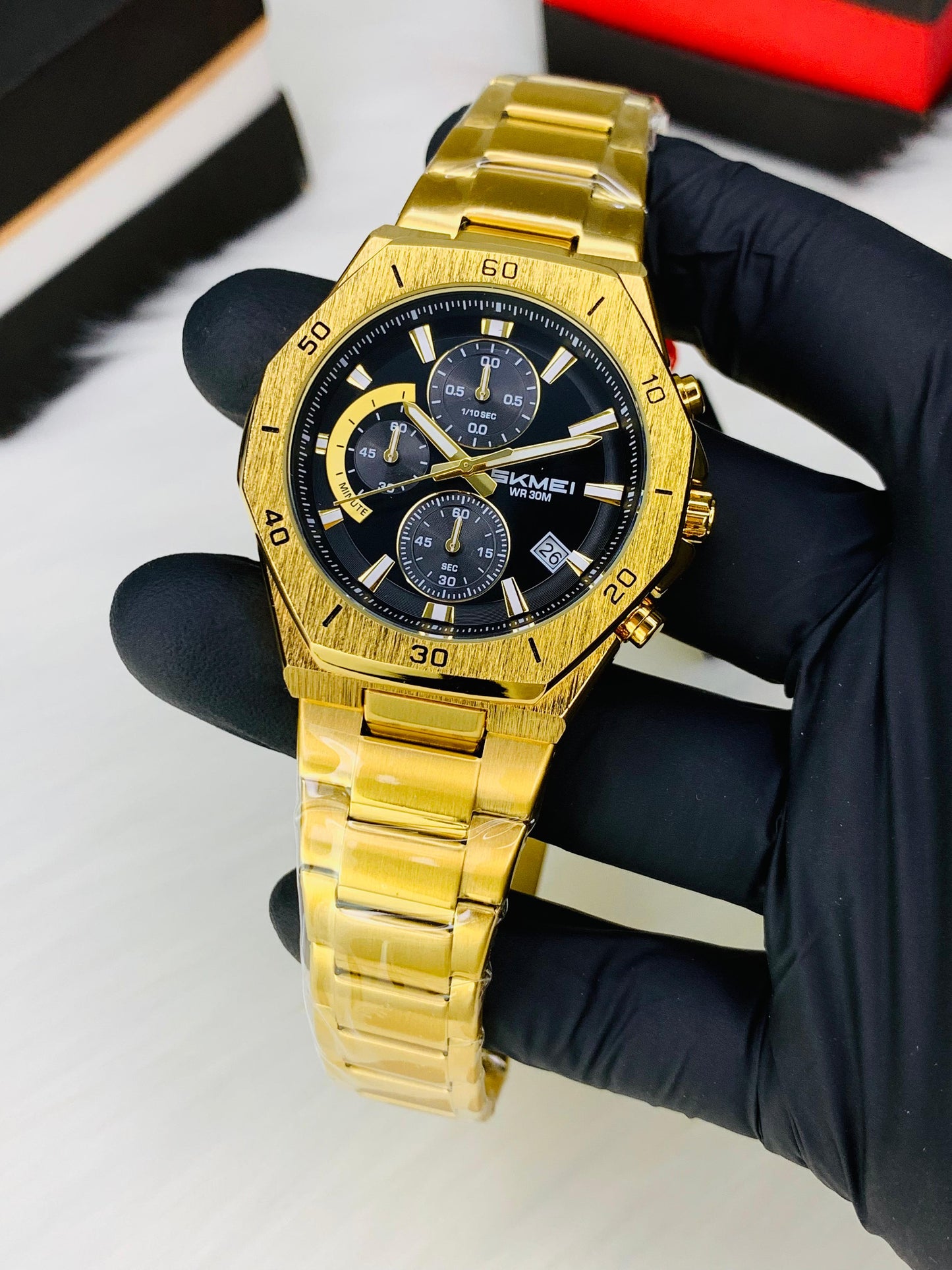 SKMEI 2452 - New Design Chronograph Working Stainless Steel Watch For Men's