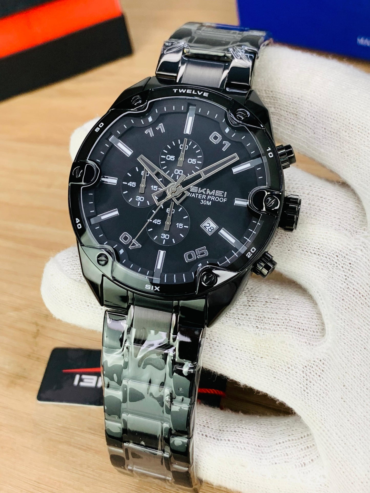 SKMEI 9387 - Unique Design Chronograph Working Watch For Men