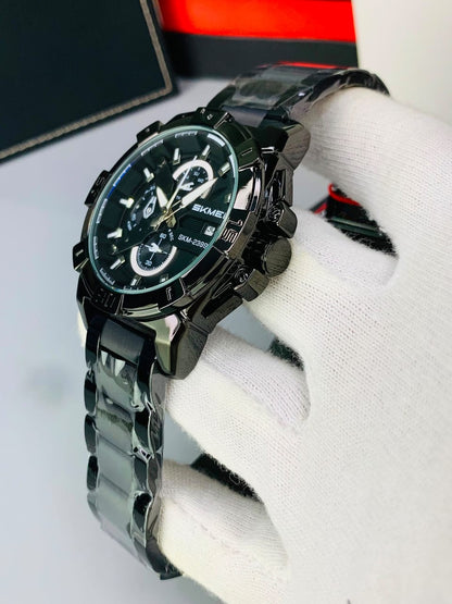 SKMEI 2399 - Chronograph Working Stainless Steel Watch For Men's