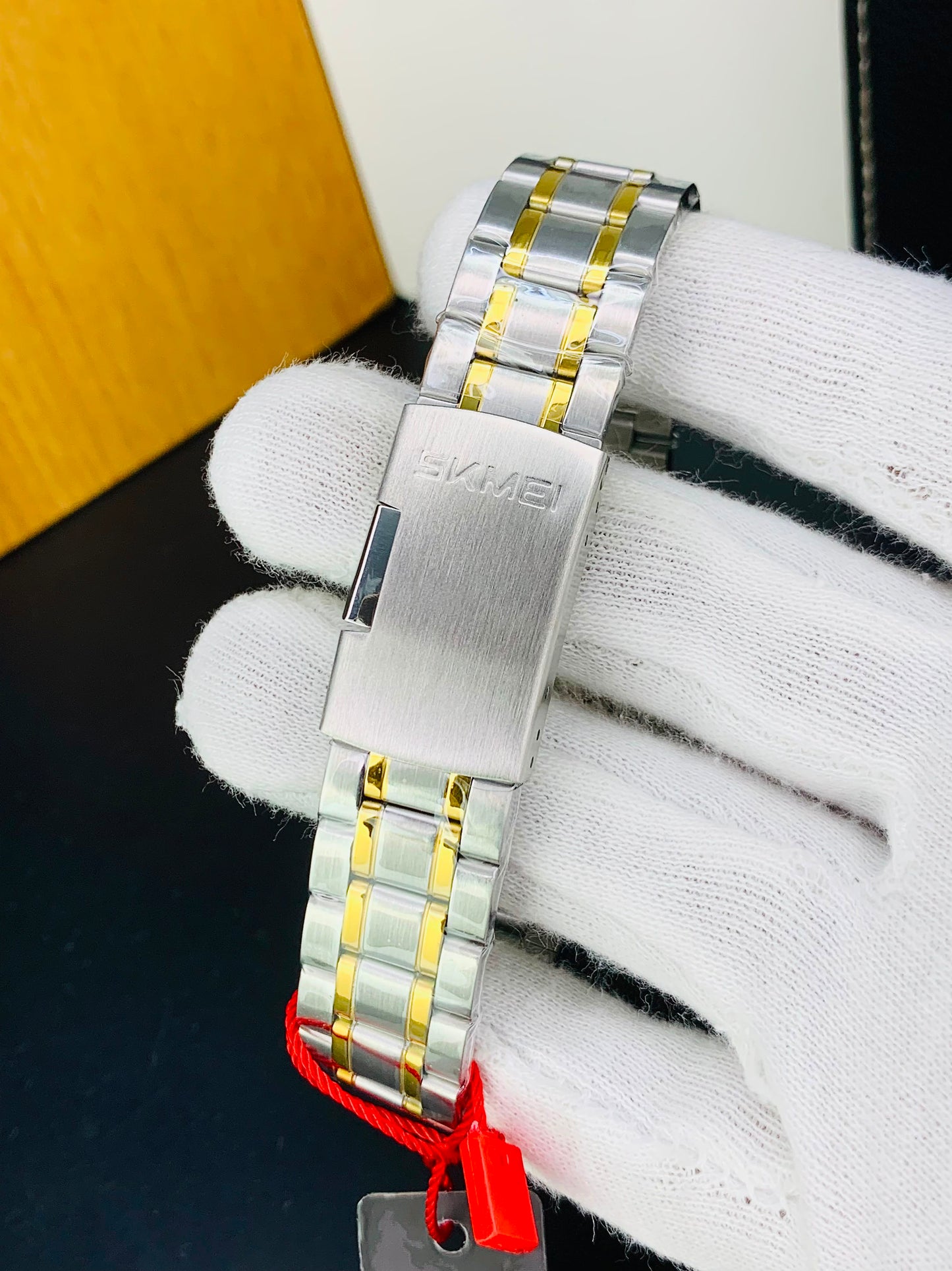 SKMEI 2445 - Dual Time Stainless Steel Chain Watch For Men's
