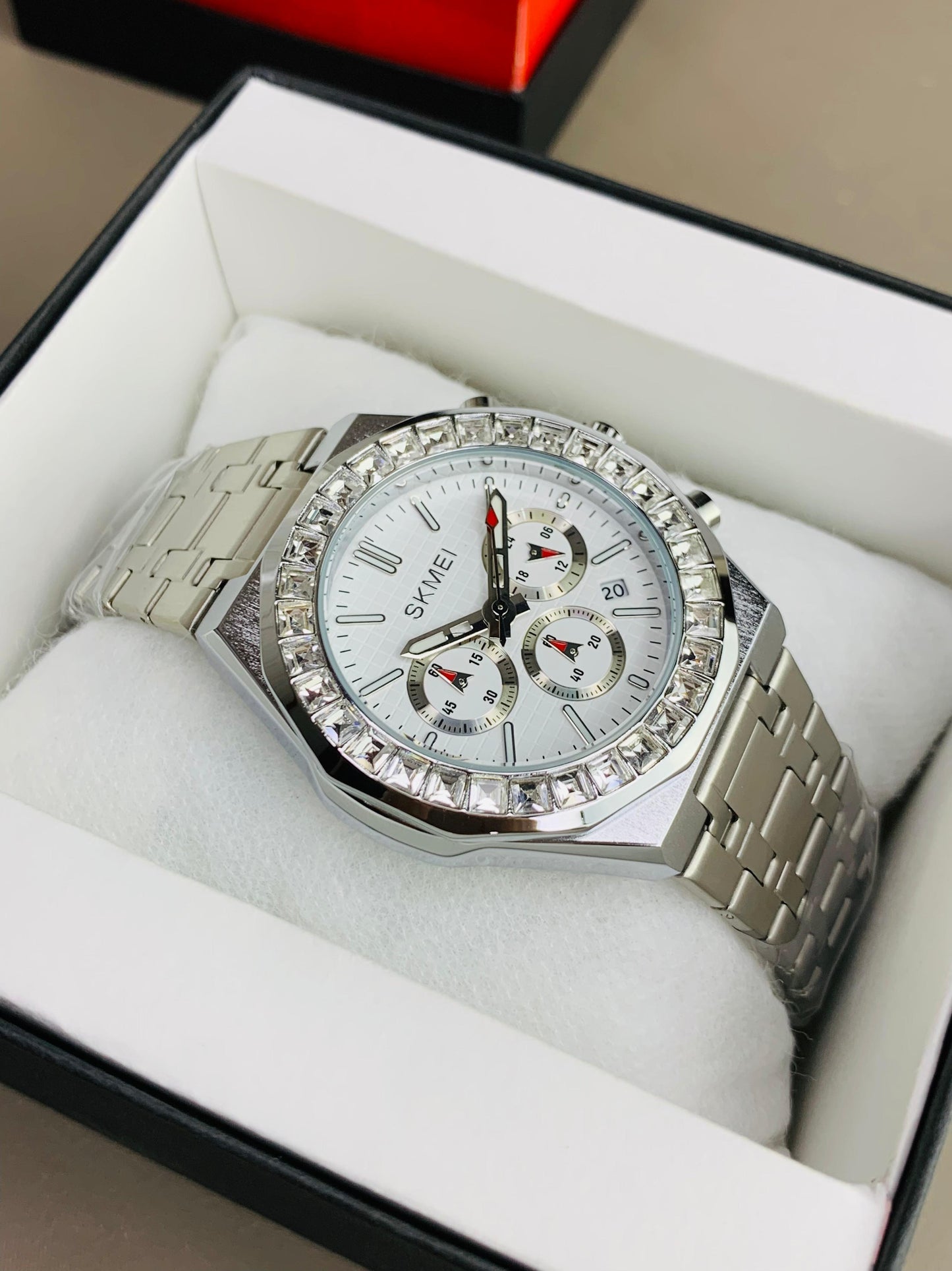 SKMEI 2380 - Stone Case Chronograph Working Watch For Men's