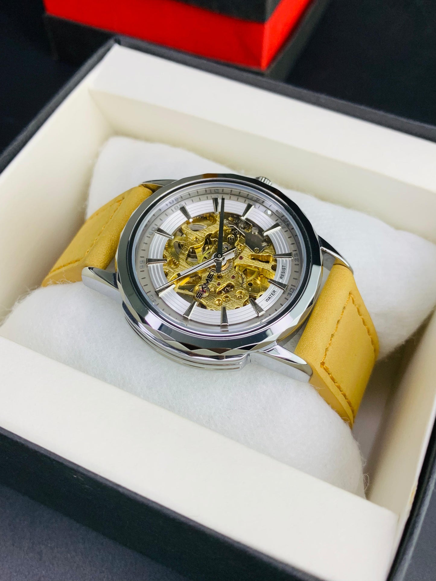 SKMEI M035 - Leather Strap Automatic Watch For Men's