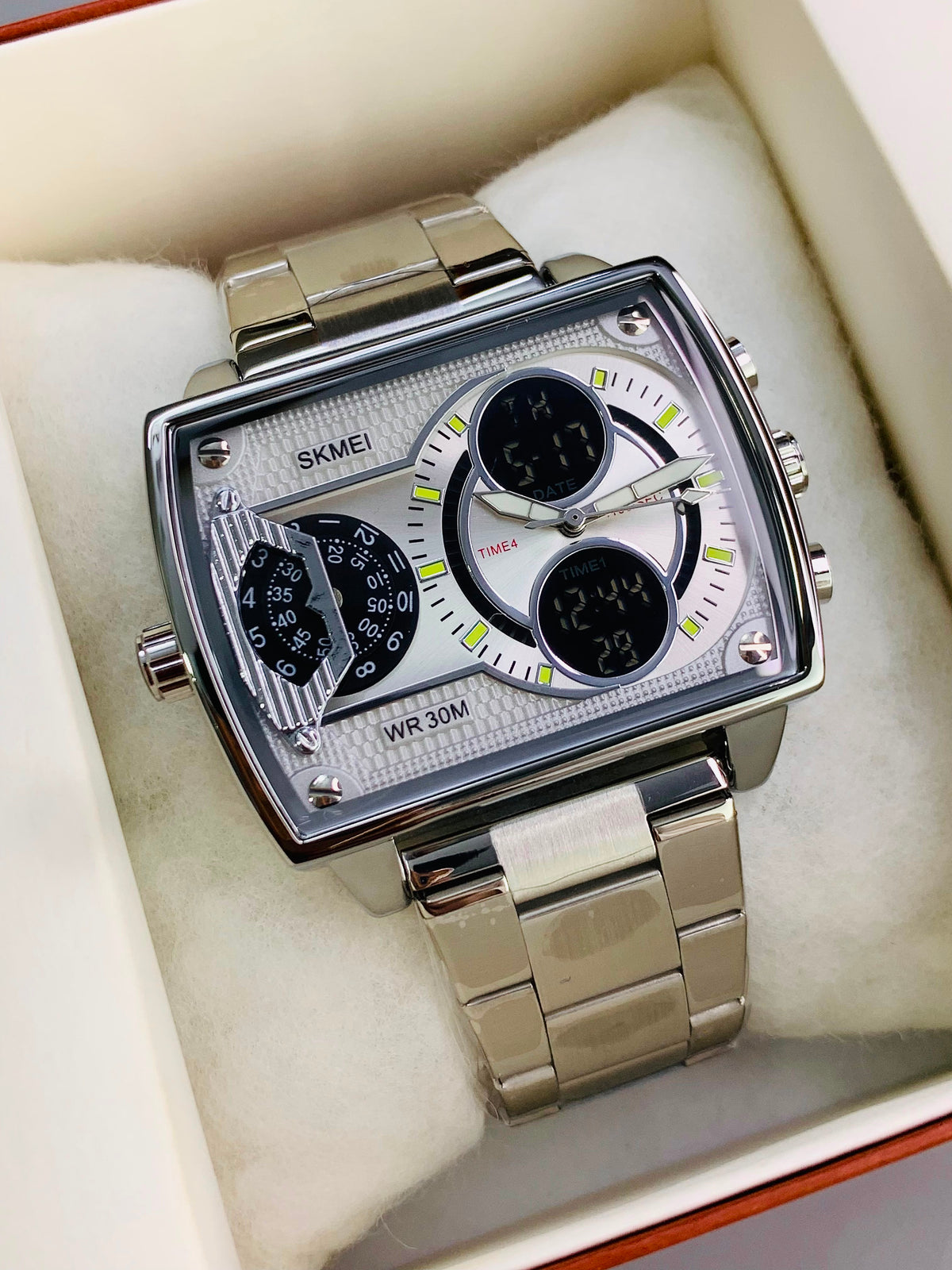 SKMEI 2229 - Most Selling Stainless Steel Dual Time Watch For Mens