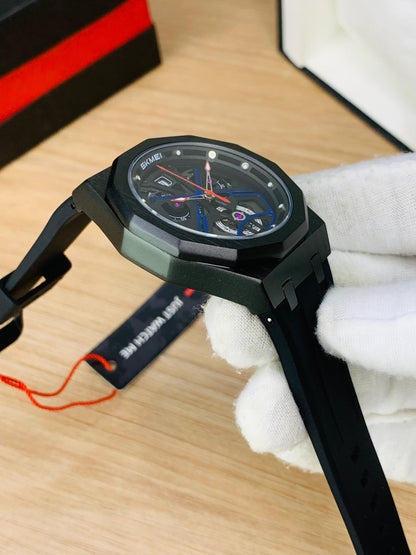 SKMEI 2432 - Rubber Strap Chronograph Working Watch For Men's