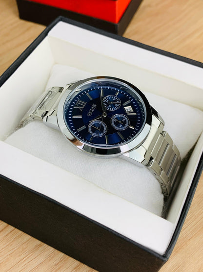 SKMEI 9097 - Stainless Steel Chronograph Working Watch For Men's