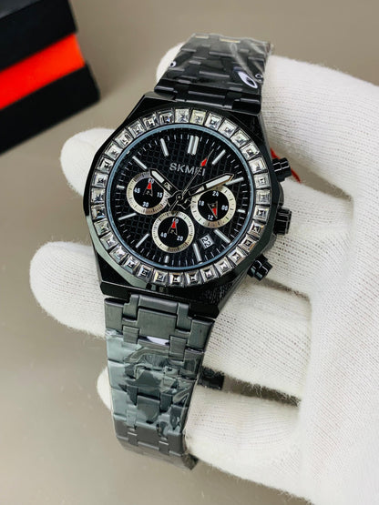 SKMEI 2380 - Stone Case Chronograph Working Watch For Men's