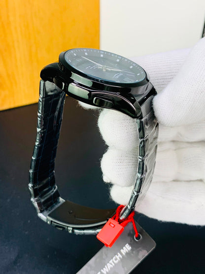 SKMEI 2459 - Dual Time Stainless Steel Slim Watch For Men's