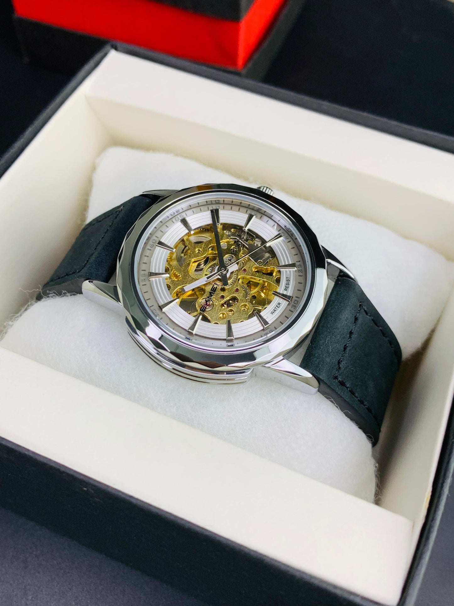 SKMEI M035 - Leather Strap Automatic Watch For Men's