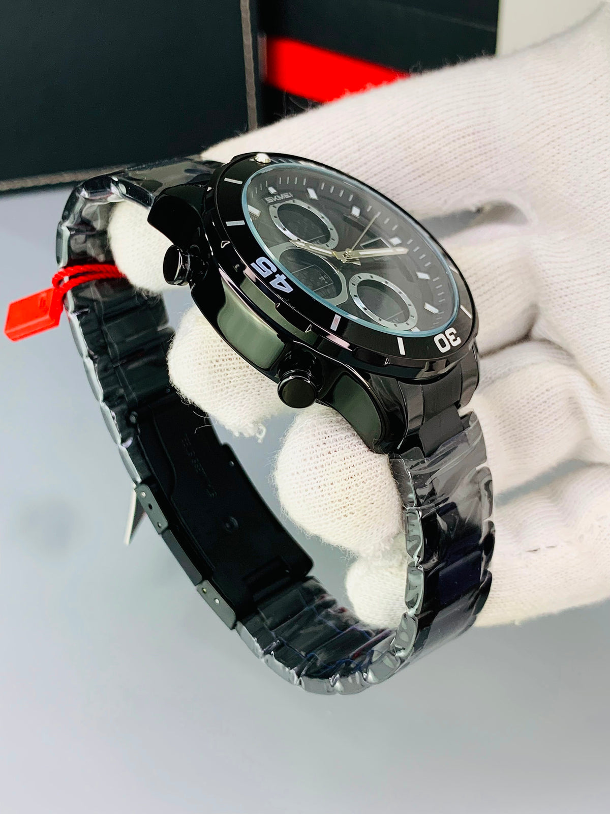 SKMEI 2621 - Dual Time Stainless Steel Watch For Mens