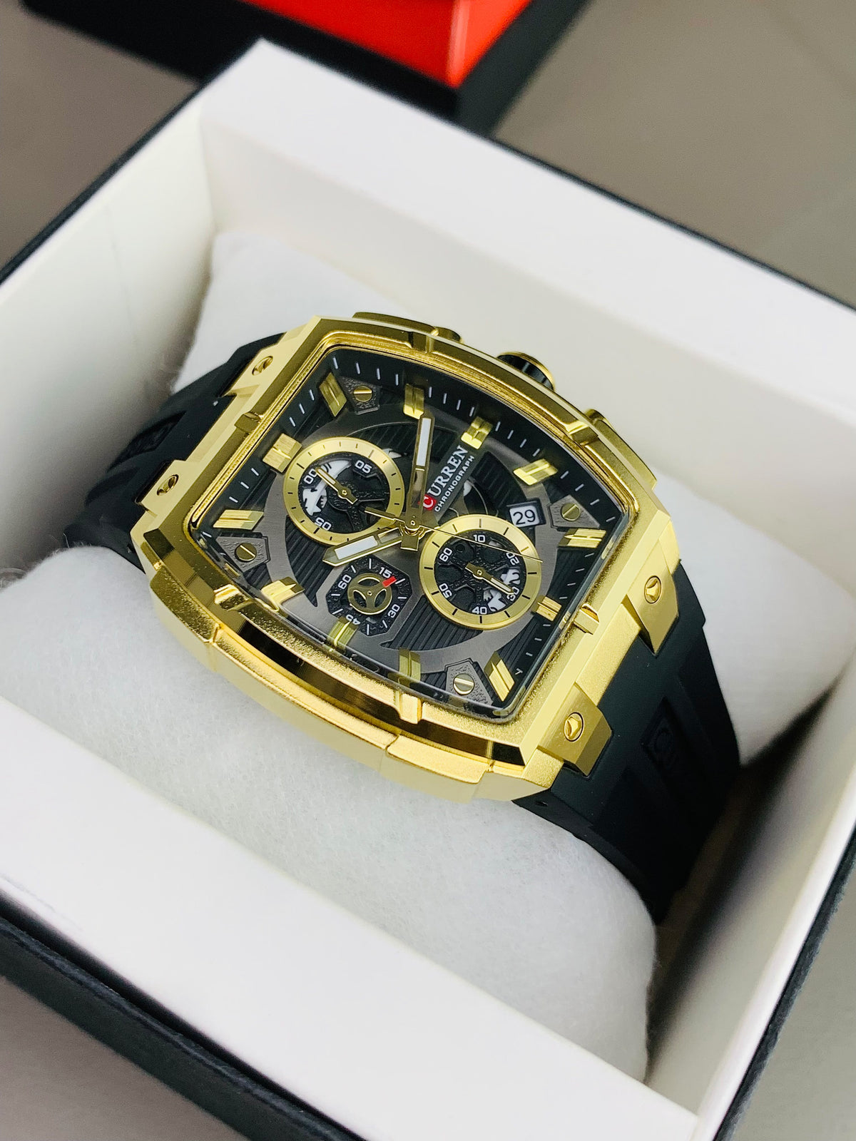 CURREN 8488 - Chronograph Working Strap Watch For Men's