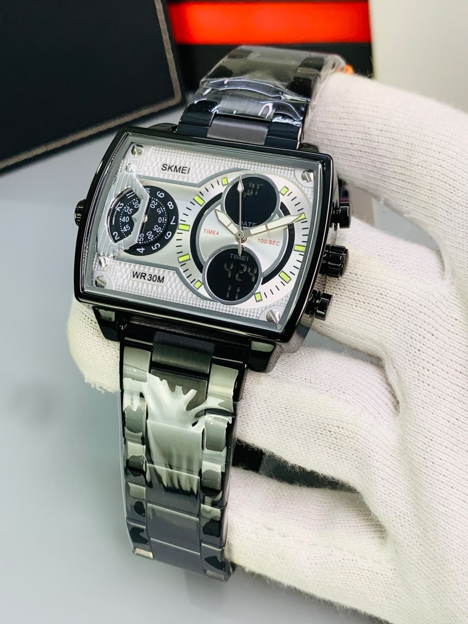 SKMEI 2229 - Most Selling Stainless Steel Dual Time Watch For Mens