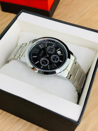 SKMEI 9097 - Stainless Steel Chronograph Working Watch For Men's