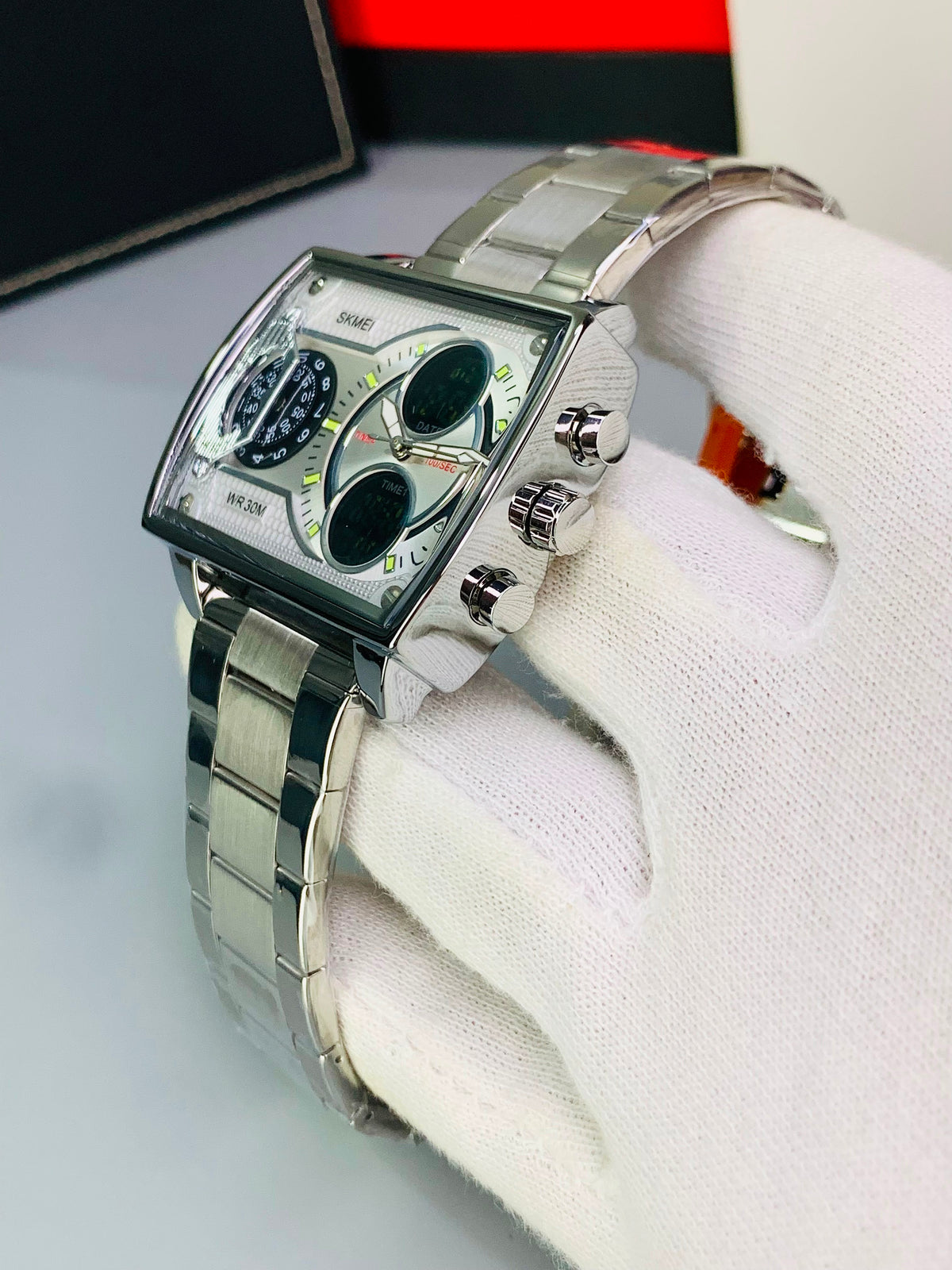 SKMEI 2229 - Most Selling Stainless Steel Dual Time Watch For Mens