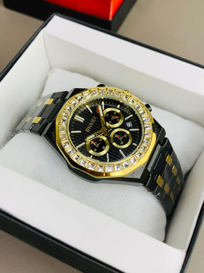 SKMEI 2380 - Stone Case Chronograph Working Watch For Men's