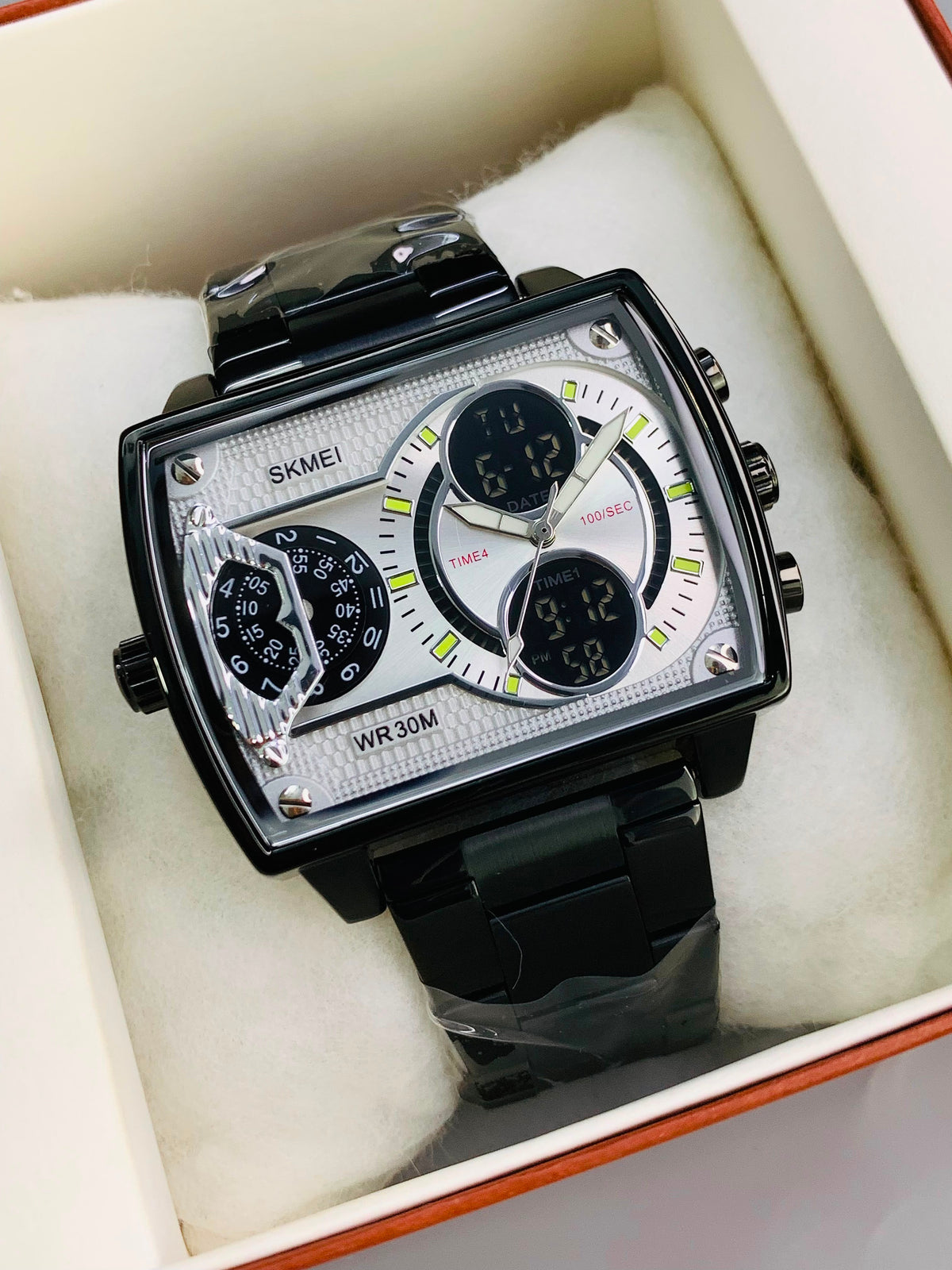 SKMEI 2229 - Most Selling Stainless Steel Dual Time Watch For Mens